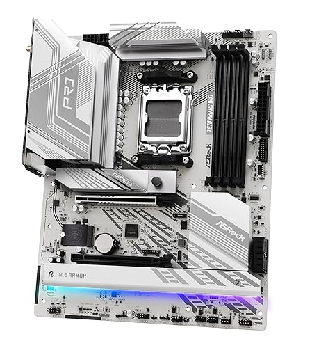 ASRock X870 Pro RS WiFi AMD Ryzen Socket AM5 ATX Motherboard USB4 DDR5 8000 MHz 256 GB SATA3 6.0 Gb/s