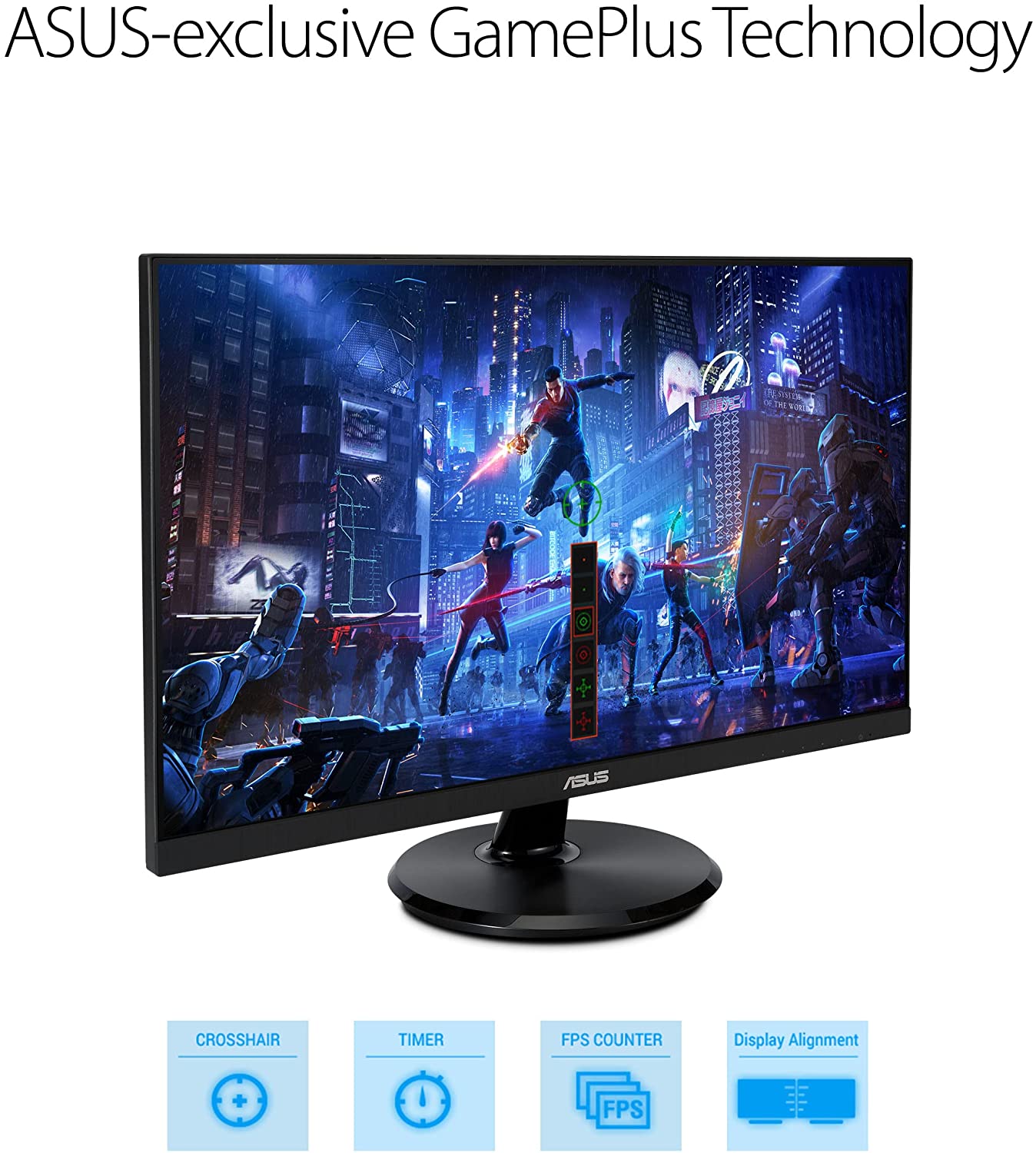 ASUS 27” 1080P Monitor (VA27DCP) - Full HD, IPS, 75Hz, USB-C 65W Power Delivery, Speakers, Adaptive-Sync/FreeSync, Eye Care, Low Blue Light, Flicker Free, VESA Mountable, Frameless, HDMI 27" IPS FHD USB-C Power Delivery