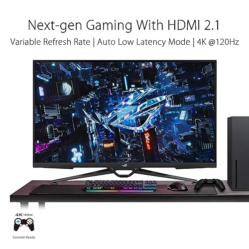ASUS ROG Swift 38” 4K HDMI 2.1 HDR DSC Gaming Monitor (PG38UQ) - UHD (3840 x 2160), 144Hz, 1ms, Fast IPS, G-SYNC Compatible, Speakers, FreeSync Premium Pro, DisplayPort, DisplayHDR600, 98% DCI-P3 38 4K Fast IPS 144Hz FreeSync Premium Pro Monitor