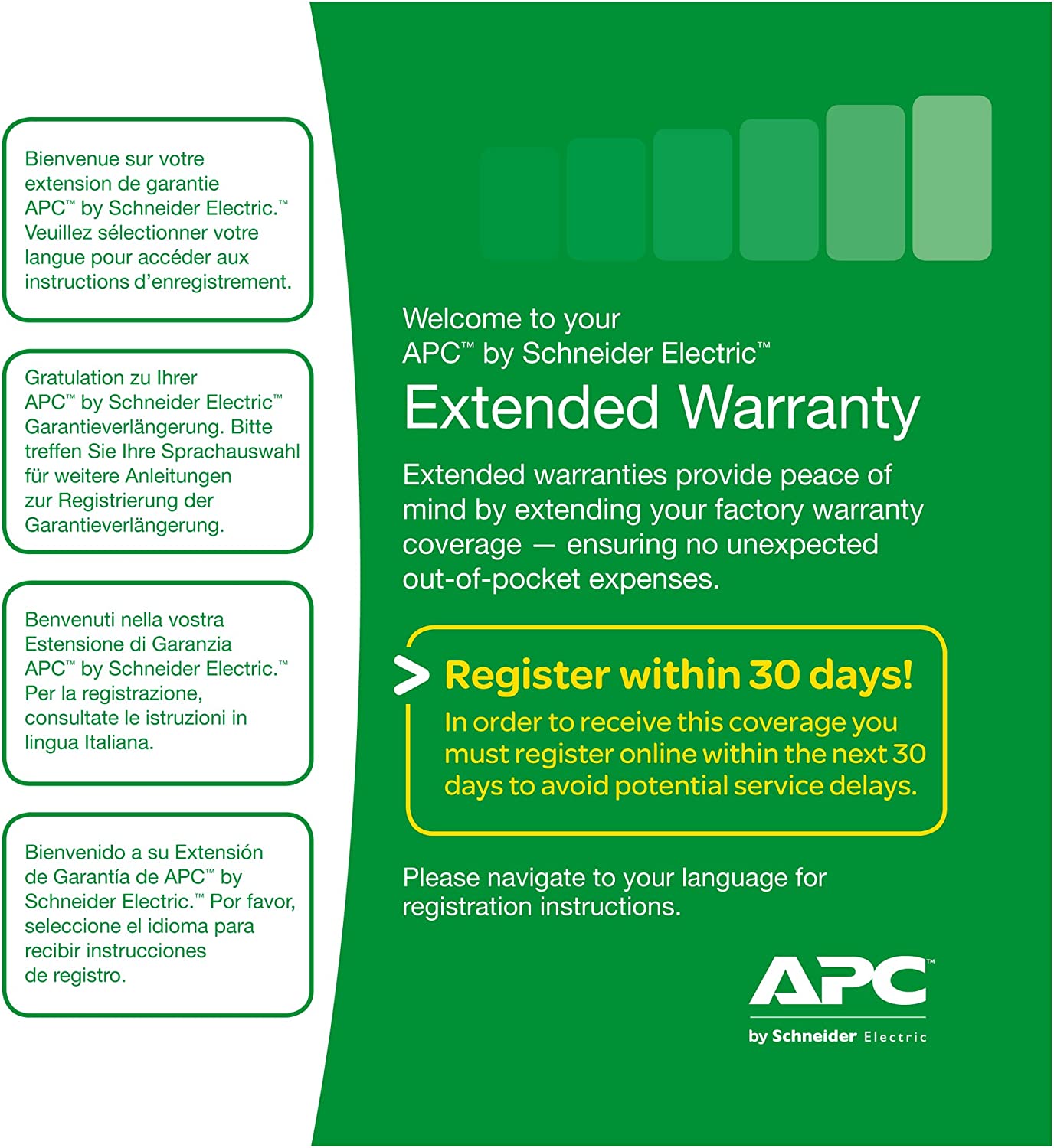 APC WBEXTWAR1YR-AC-03 Service Pack 1 Year Warranty Extension for Accessories
