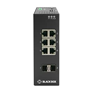 Black box network services Black Box Industrial Gigabit Ethernet Managed L2+ Switch - 6 ports - Manageable - Taa Compliant - 2 Layer Supported - Modular - Twisted Pair, Optical Fiber - Wall Mountable, Din Rail Mountable - 1 Yea