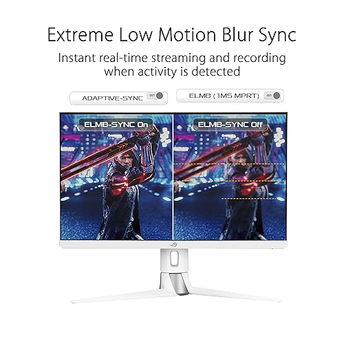 ASUS ROG Strix XG27AQ-W 27” 1440P HDR Gaming Monitor - White, QHD (2560 x 1440), Fast IPS, 170Hz, 1ms, Extreme Low Motion Blur Sync, G-SYNC Compatible, Eye Care, HDMI, DisplayPort, USB, DisplayHDR400