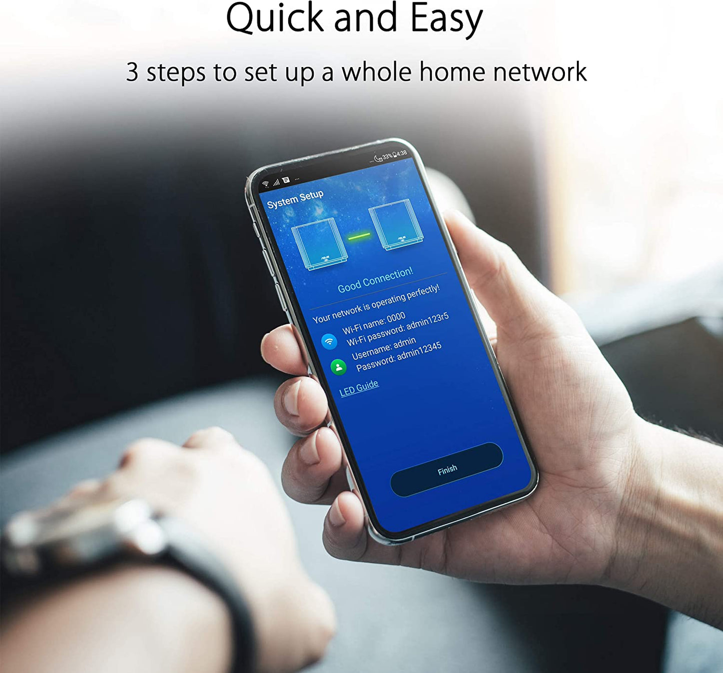 ASUS ZenWiFi AX Whole-Home Tri-Band Mesh WiFi 6 System (XT8) - 2 Pack, Coverage up to 5,500 sq.ft or 6+Rooms, 6.6Gbps, WiFi, 3 SSIDs, Life-time Free Network Security and Parental Controls, 2.5G Port CA version