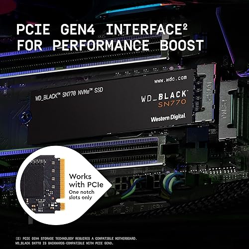 Western Digital Black SN770 M.2 500 GB PCI Express 4.0 NVMe
