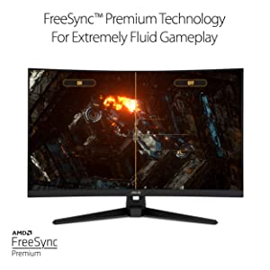 ASUS TUF Gaming 32" 1440P HDR Curved Monitor (VG32VQ1B) - QHD (2560 x 1440), 165Hz (Supports 144Hz), 1ms, Extreme Low Motion Blur, Speaker, FreeSync Premium, VESA Mountable, DisplayPort, HDMI 32" Curved QHD 1ms 165Hz FreeSync Premium Monitor