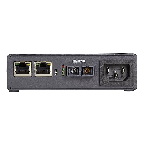 Black Box Compact Media Converter Gigabit Ethernet Single Mode 1310nm 10km SC