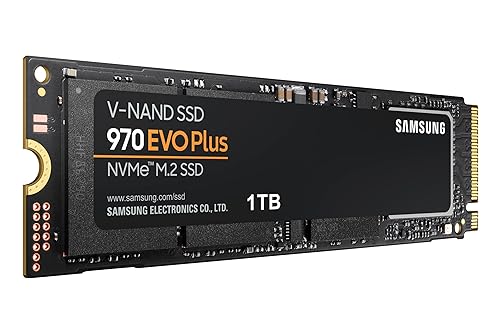 Samsung 970 EVO Plus SSD 1TB, M.2 NVMe Interface Internal Solid State Hard Drive With V-NAND Technology For Gaming, Graphic Design, MZ-V7S1T0B/AM