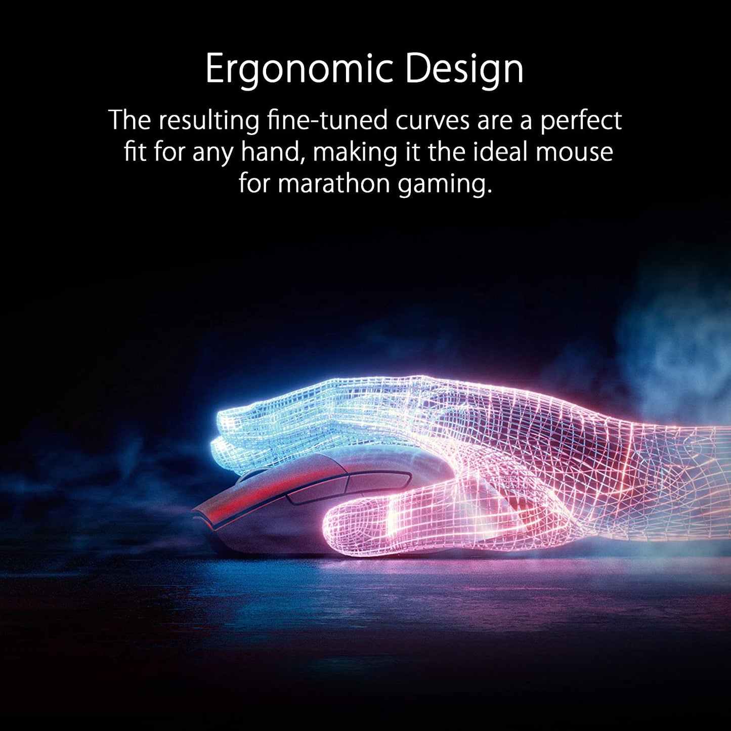 ASUS ROG Keris Wireless Lightweight Gaming Mouse (ROG 16,000 DPI sensor, push-fit switch sockets, swappable side buttons, ROG Omni Mouse feet, ROG Paracord and Aura Sync RGB lighting) Keris (Wireless)