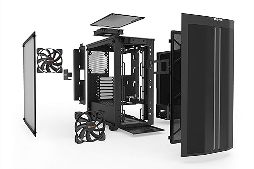 be quiet! Pure Base 500DX ATX Mid Tower PC case | ARGB | 3 Pre-Installed Pure Wings 2 Fans | Tempered Glass Window | Black | BGW37 BGW37 Case