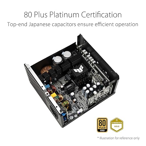 ASUS TUF Gaming 1200W Gold (1200 Watt, ATX 3.0 Compatible Fully Modular Power Supply, 80+ Gold Certified, Military-Grade Components, Dual Ball Bearing, Axial-tech Fan, PCB Coating)