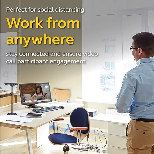 Jabra PanaCast – Intelligent 180° Panoramic-4K Huddle Room Video Camera – Inclusive Video Conferencing Camera with Full Room Coverage, Easy to Set-Up Wide Angle Webcam for Streaming Webcam PanaCast