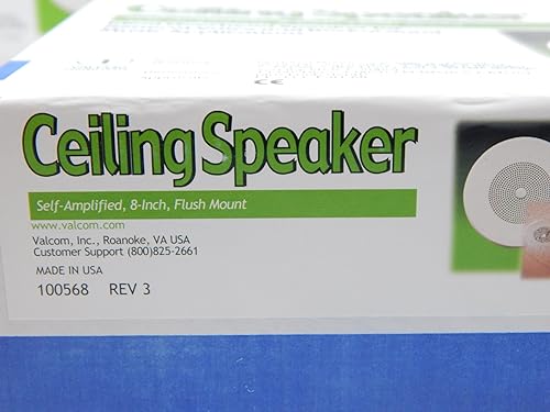Valcom 1 Watt 1 Way 8 Ceiling Speaker (V-1020C)