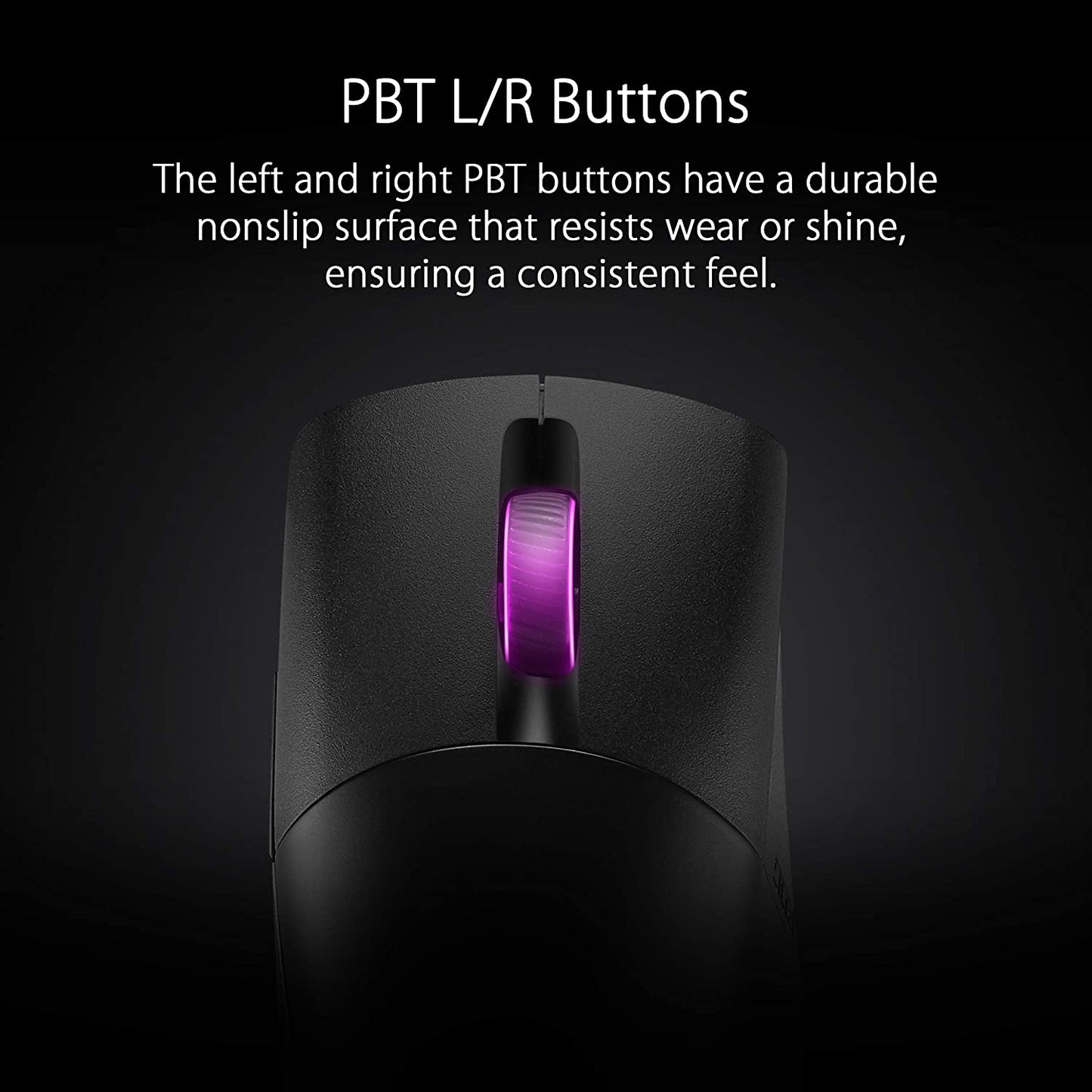 ASUS ROG Keris Wireless Lightweight Gaming Mouse (ROG 16,000 DPI sensor, push-fit switch sockets, swappable side buttons, ROG Omni Mouse feet, ROG Paracord and Aura Sync RGB lighting) Keris (Wireless)
