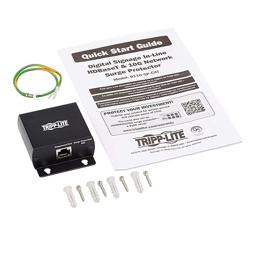TRIPP LITE Surge Protector in-Line Network Surge Protector for Digital Signage - (B110-SP-CAT)