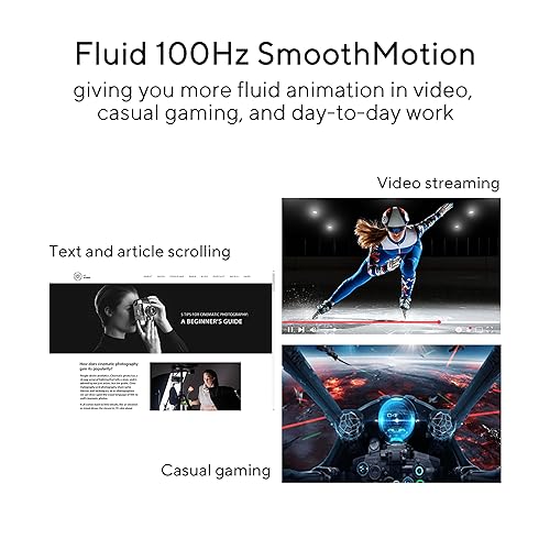 ASUS 22” 1080P Eye Care Monitor (VP227HF) - (21.45-inch viewable), Full HD, 99% sRGB, Frameless, 100Hz, Adaptive-Sync, 1ms, HDMI, Low Blue Light, Flicker Free, VESA Wall Mountable
