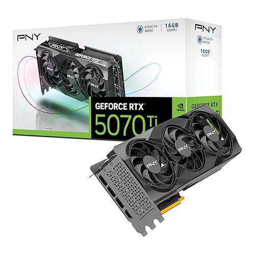 PNY GEFORCE RTX™ 5070 Ti 16GB Triple Fan Graphics Card DLSS4