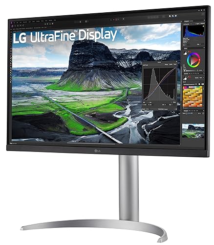 LG UltraFine 27UQ850V-W 27" Class 4K UHD LED Monitor - 16:9 - Textured Black - 27" Viewable - In-plane Switching (IPS) Black Technology - LED Backlight - 3840 x 2160 - 1.07 Billion Colors - FreeSync - 500 cd/m² - 5 ms - Speakers - HDMI - DisplayPort