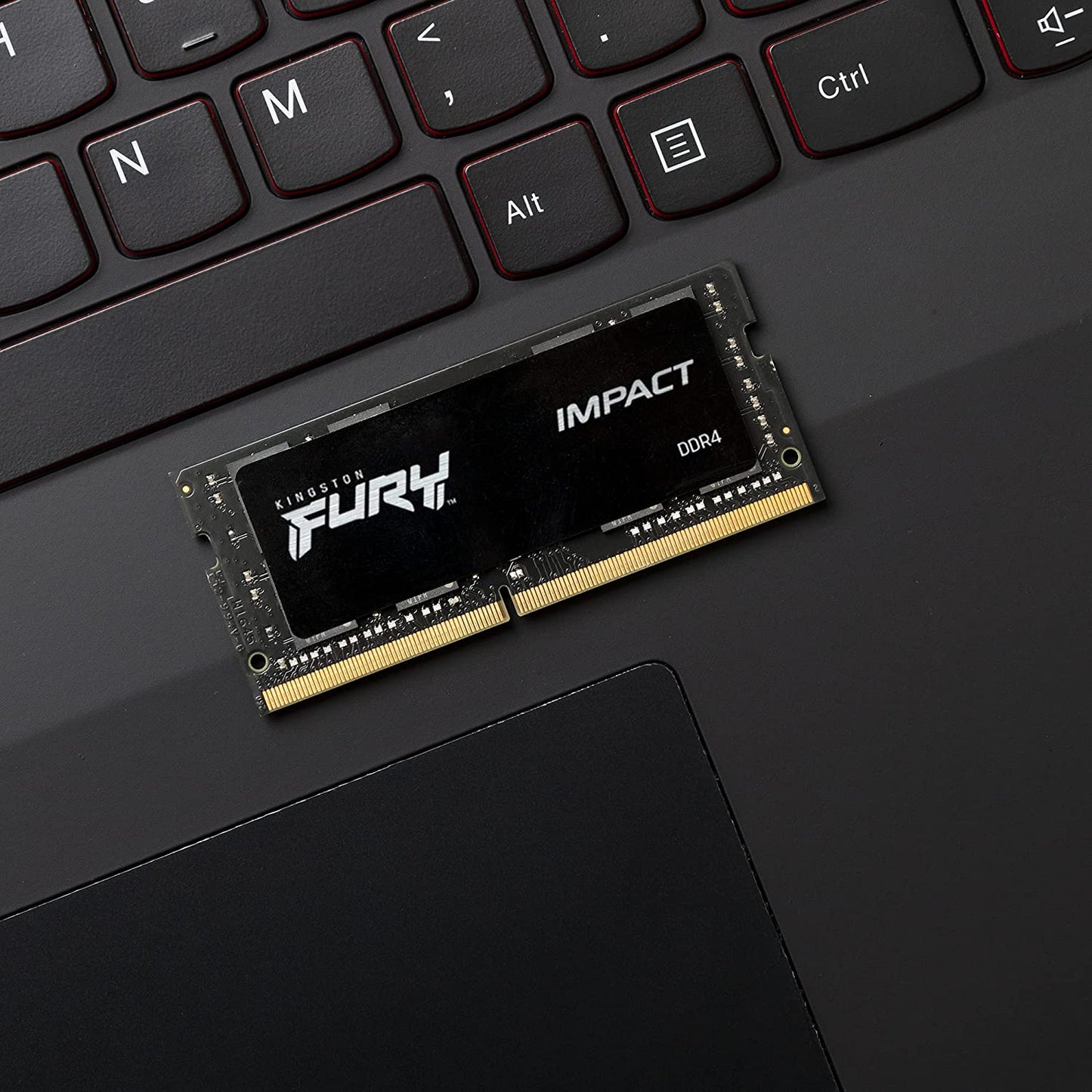 Kingston FURY Impact 32GB 3200MHz DDR4 CL20 Laptop Memory Single Stick KF432S20IB/32, Black