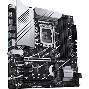 ASUS Prime Z790M-Plus D4 LGA 1700(Intel® 12th&13th Gen) microATX Motherboard (PCIe® 5.0, 3xM.2 Slots,10+1 DrMOS,DDR4,1Gb LAN,USB 3.2 Gen 2x2 Type-C®,Front USB 3.2 Gen 1 Type-C,Thunderbolt 4 USB4®)