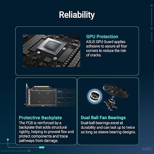 ASUS Prime GeForce RTX™ 5060 Ti 8GB GDDR7 Graphics Card (PCIe® 5.0, 8GB GDDR7, HDMI®/DP 2.1, 2.5-Slot, Axial-tech Fans, Dual BIOS)