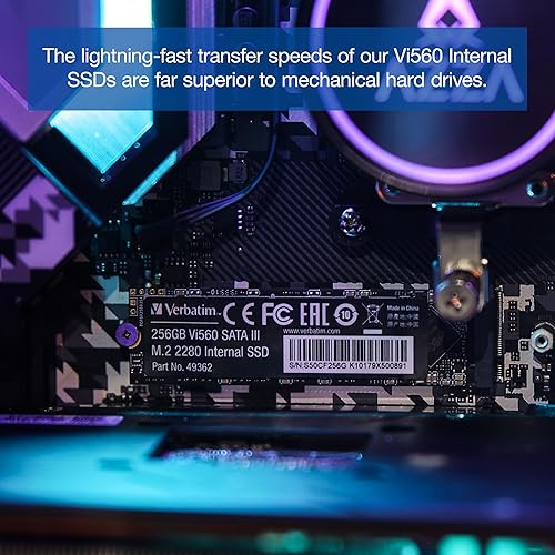 Verbatim 512GB Vi560 SATA III M.2 2280 Internal SSD - Desktop PC, Notebook Device Supported - 240 TB TBW - 560 MB/s Maximum Read Transfer Rate - 2 Year Warranty