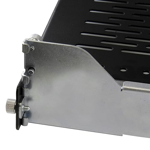 StarTech.com 2U Vented Sliding Rack Shelf w/ Cable Management Arm & Adjustable Mounting Depth - 110lbs / 50kg - 24in Deep Tray 125 lbs | Vented