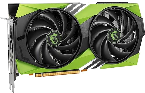 MSI Gaming GeForce RTX 4060 8GB GDRR6 128-Bit HDMI/DP Nvlink TORX Fan 5.0 Ada Lovelace Architecture Graphics Card (RTX 4060 Gaming X NV Edition 8G)