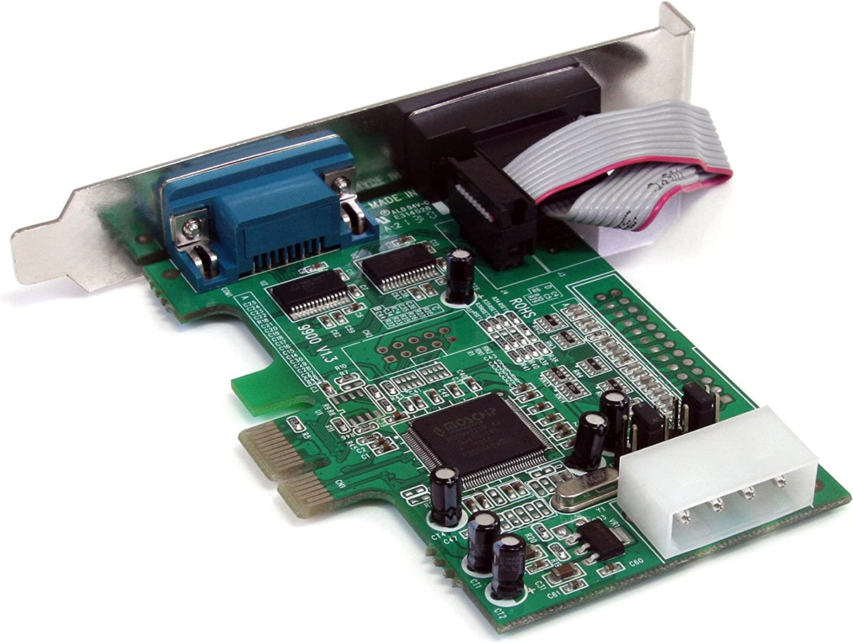 StarTech.com PEX2S553 2 Port Native PCi Express Rs232 Serial Adapter Card with 16550 Uart Pex2S553 (Green) Full Profile