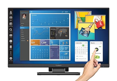 Planar Helium PCT2435 Touch Screen 24" LED LCD Full HD Resolution Monitor 24" with Dual Hinge Stand Monitor