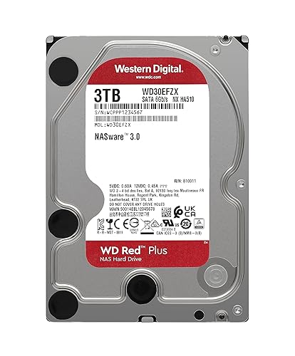 Western Digital 3TB - Red Plus NAS Hard Drive 3.5