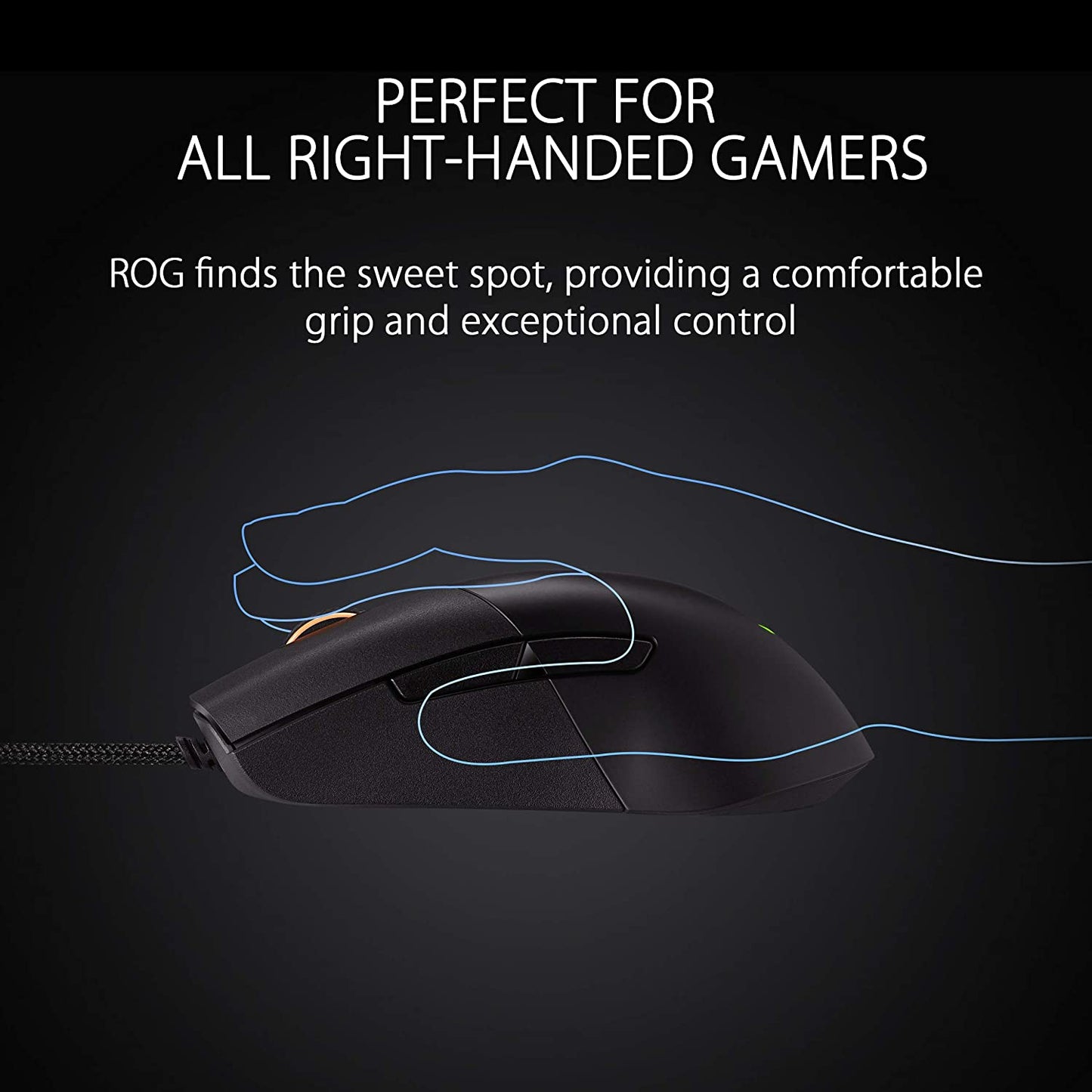 ASUS ROG Keris Ultra Lightweight Wired Gaming Mouse | Tuned ROG 16,000 DPI Sensor, Hot-Swappable Switches, PBT L/R Keys, Swappable Side Buttons, ROG Omni Mouse Feet, ROG Paracord & Aura Sync RGB Ultra Light-Weight