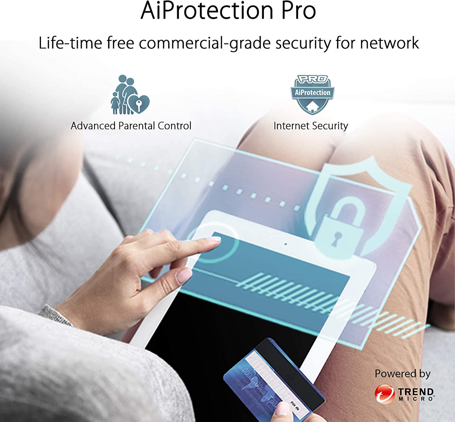 ASUS ZenWiFi AX Whole-Home Tri-Band Mesh WiFi 6 System (XT8) - 2 Pack, Coverage up to 5,500 sq.ft or 6+Rooms, 6.6Gbps, WiFi, 3 SSIDs, Life-time Free Network Security and Parental Controls, 2.5G Port CA version