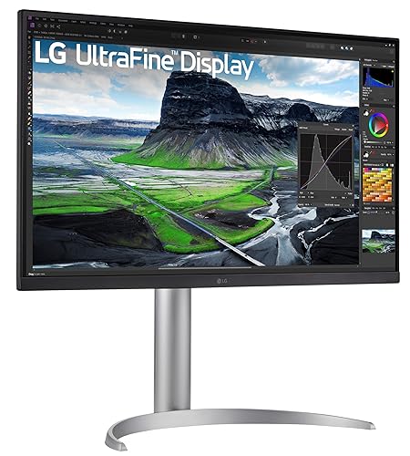 LG UltraFine 27UQ850V-W 27" Class 4K UHD LED Monitor - 16:9 - Textured Black - 27" Viewable - In-plane Switching (IPS) Black Technology - LED Backlight - 3840 x 2160 - 1.07 Billion Colors - FreeSync - 500 cd/m² - 5 ms - Speakers - HDMI - DisplayPort