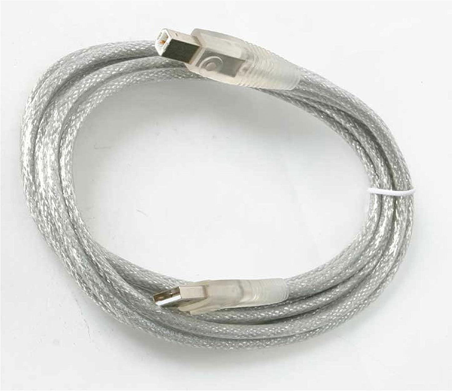 StarTech.com 10 ft Transparent USB 2.0 Cable - A to B - USB cable - USB (M) to USB Type B (M) - USB 2.0 - 10 ft - molded - transparent - USB2HAB10T Transparent 10 ft / 3m