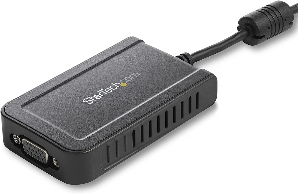 StarTech.com USB to VGA Adapter - 1920x1200 - External Video & Graphics Card - Dual Monitor Display Adapter - Supports Windows (USB2VGAE3) 1920p x 1200p