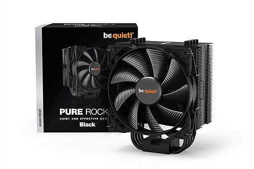be quiet! Pure Rock 2 Black (BK007), 150W TDP, CPU Cooler, Intel-1700/1200/2066/1150/1151/1155/2011(-3) Square ILM, AMD-AM4