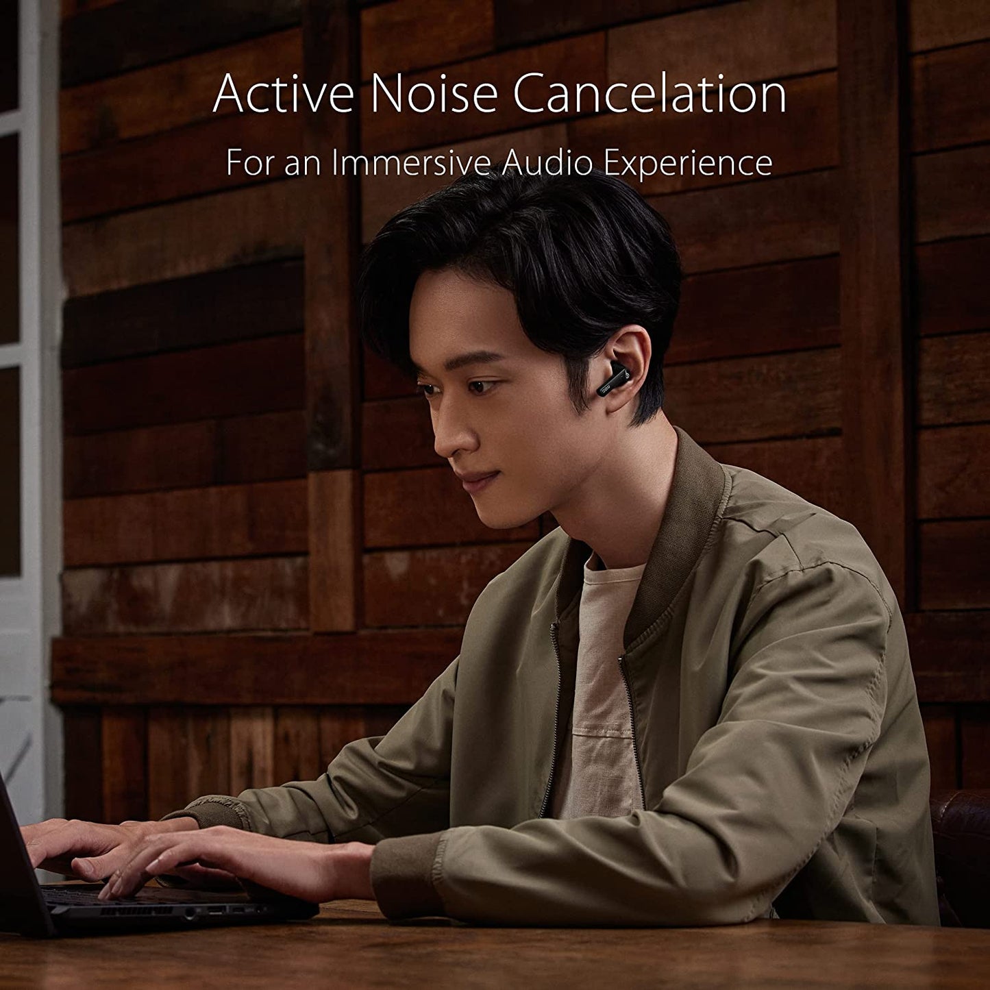 ASUS ROG Cetra True Wireless Gaming Headphones (Low-Latency Bluetooth Earbuds, Active Noise Cancelation, 27-Hour Battery Life, IPX4 Water Resistance, Wireless Charging)- Black