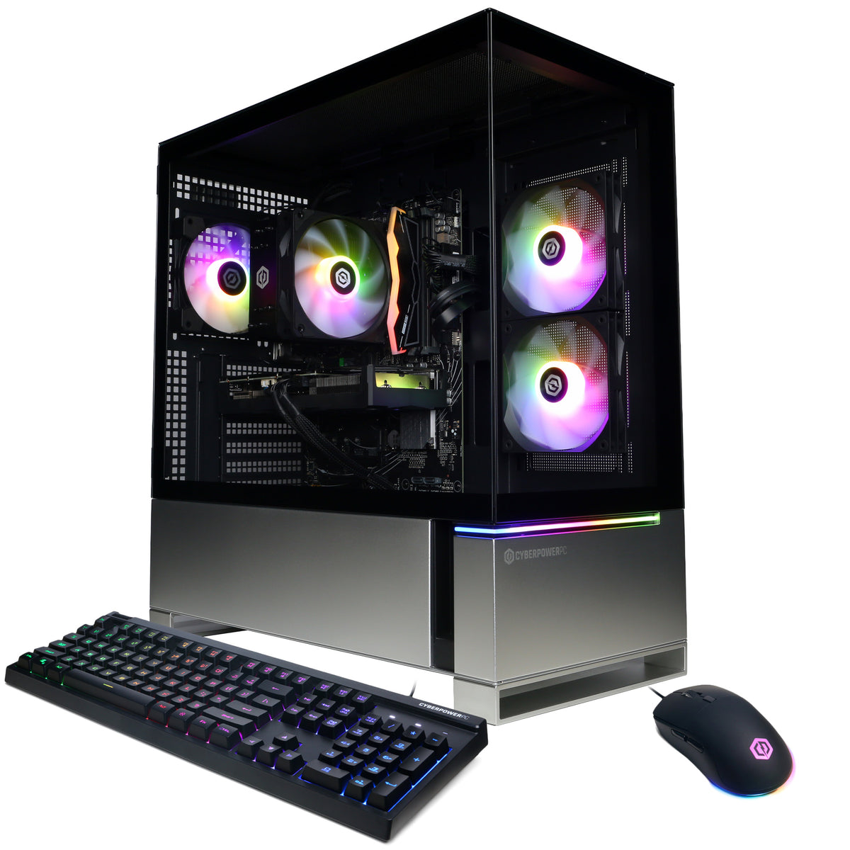 CyberPowerPC Gamer Master Gaming PC, AMD Ryzen 5 8400F, NVIDIA GeForce RTX 5050 8GB, 16GB DDR5 6000, 1TB NVMe SSD, 850W, RGB Gaming Keyboard/Mouse, Windows 11 Home (GMAI6000CPG)