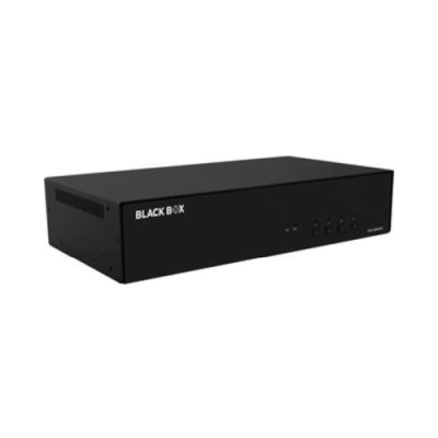 Black Box Secure KVM Switch - FlexPort HDMI/DisplayPort - 4 Computer(s) - 2 Local User(s) - 3840 x 2160 - 11 x USBHDMIDisplayPort - TAA Compliant