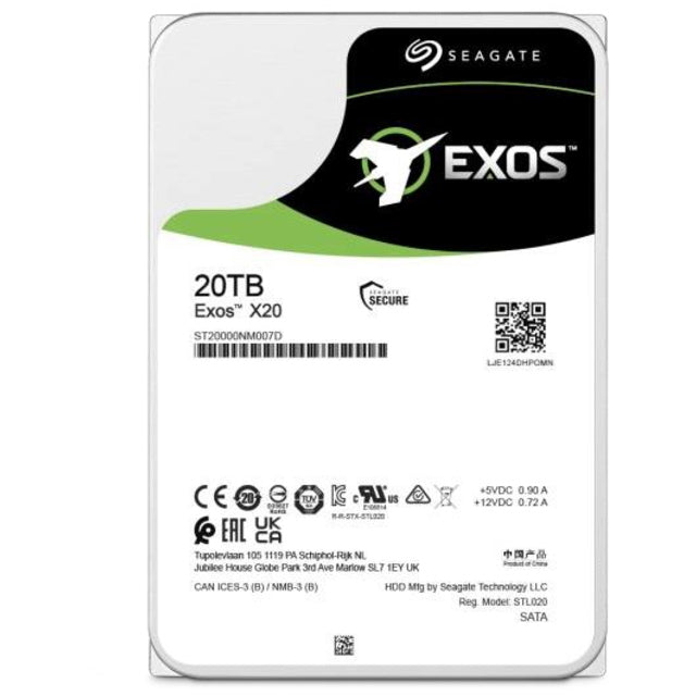 Seagate Enterprise ST20000NM007D Internal Hard Drive 3.5 20000 GB Serial ATA III