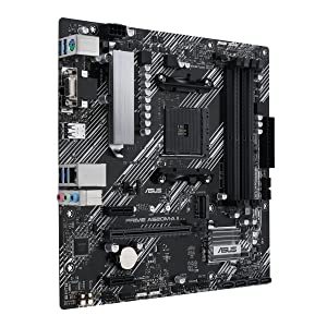 ASUS Prime A520M-A II/CSM AMD AM4(3rd Gen Ryzen) microATX Commercial Motherboard(ECC Memory,M.2 Support,1Gb Ethernet, DP/HDMI 2.1/D-Sub, 4K@60HZ, USB3.2 Gen1Type-A, ARGBheader with AURAsync)