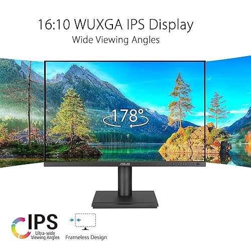 ASUS 24” Docking Monitor (BE248CFN) – WUXGA (1920x1200), IPS, 100Hz, Frameless, USB-C Docking, RJ45, Speakers, Height Adjustable, HDMI, Daisy-Chain, Eye Care, Wall Mountable