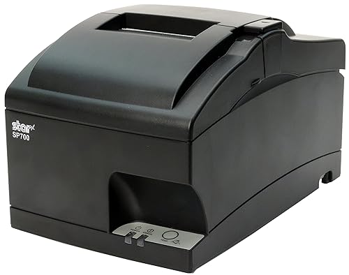 Star Micronics 39336532 Model SP742ME Impact Printer, Friction, Auto Cutter, Ethernet, Internal Power Supply, Gray