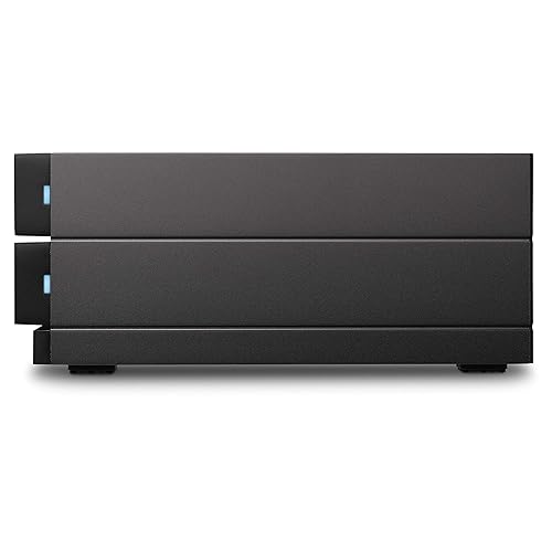 LaCie 2big RAID 48TB External Hard Drive Desktop HDD – USB-C, 7200 RPM Enterprise Class Drives, for Mac and PC Desktop, Rescue Services (STHJ48000800)