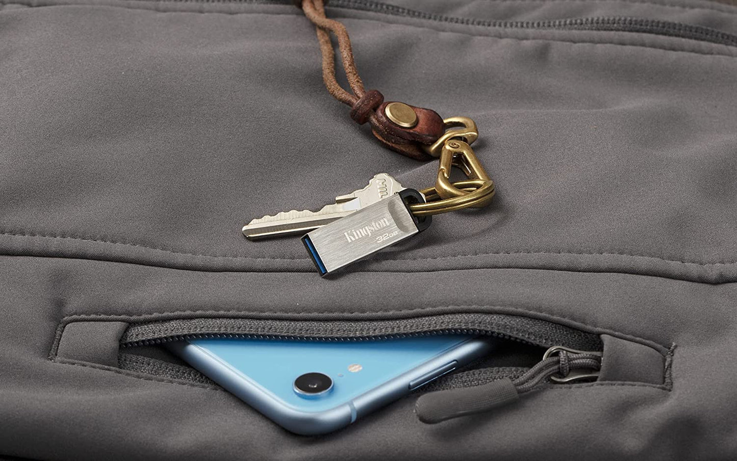 Kingston DataTraveler Kyson 32GB High Performance USB 3.2 Metal Flash Drive | Speeds up to 200MB/s | DTKN/32GB