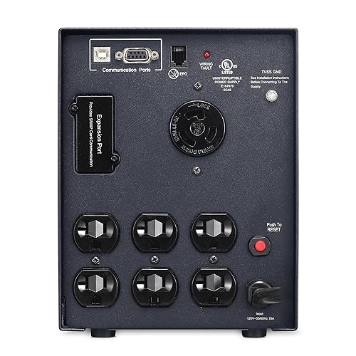 CyberPower PR2200LCDSL Smart App Sinewave UPS System, 2070VA/1980W, 7 Outlets, AVR, Mini-Tower