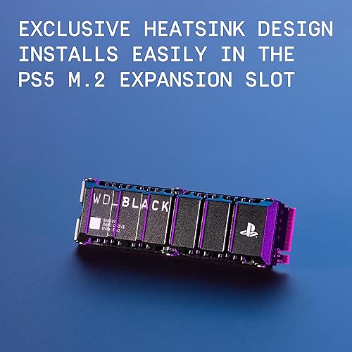 WD_BLACK 4TB SN850P NVMe M.2 SSD Officially Licensed Storage Expansion for PS5 Consoles, up to 7300MB/s, with heatsink - WDBBYV0040BNC-WRSN 4TB NEW - Up to 7,300MB/s