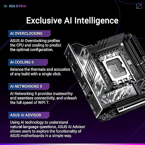 ASUS ROG STRIX Z890-I GAMING WIFI LGA 1851 Mini-ITX Motherboard