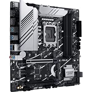 ASUS Prime Z790M-Plus D4 LGA 1700(Intel® 12th&13th Gen) microATX Motherboard (PCIe® 5.0, 3xM.2 Slots,10+1 DrMOS,DDR4,1Gb LAN,USB 3.2 Gen 2x2 Type-C®,Front USB 3.2 Gen 1 Type-C,Thunderbolt 4 USB4®)