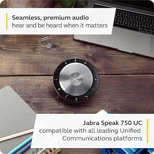 Jabra PanaCast Meet Anywhere+ Video Conference Bundle – Conference Room Camera with 180° Panoramic-4K View – Jabra Speak 750 Conference Speakerphone, UC Certified, USB Cable, Table Stand, Travel Case PanaCast + Speak 750 UC + Table Stand PanaCast
